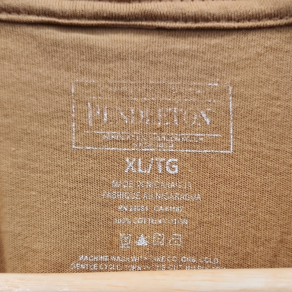 Pendleton Men's Dark Mustard Short Sleeve Tee - Picture 3 of 5